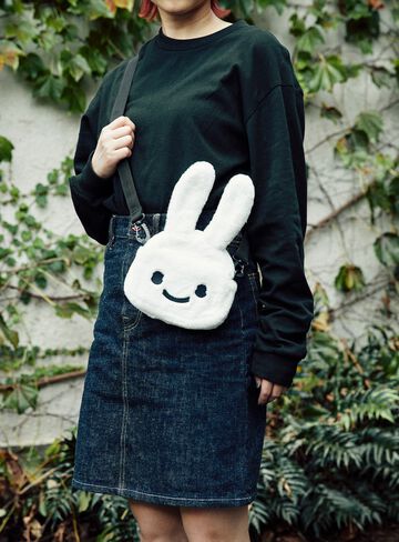Fluffy Rabbit Shoulder Bag Small,ONE, small image number 7