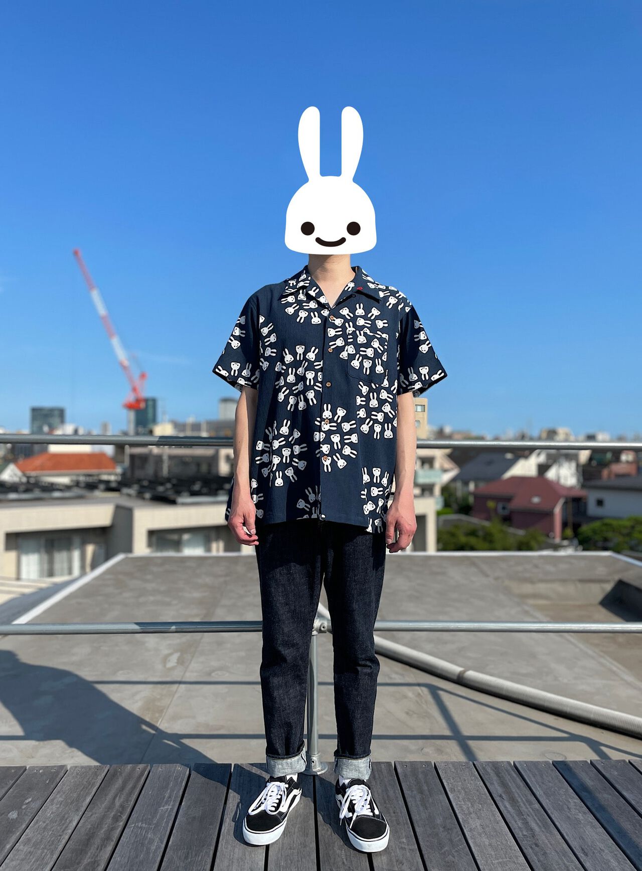 Takashima chijimi open-necked shirt,, large image number 7