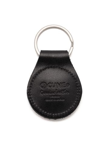 Rabbit studded leather round key ring,ONE, small image number 1