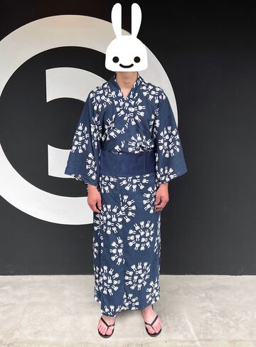 yukata (light cotton kimono worn in the summer or used as a bathrobe),, small image number 16