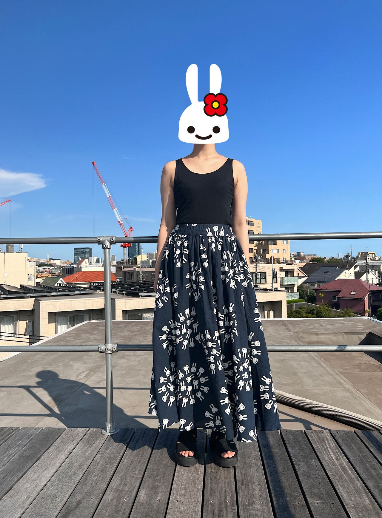 Takashima chijimi gathered skirt,, large image number 7