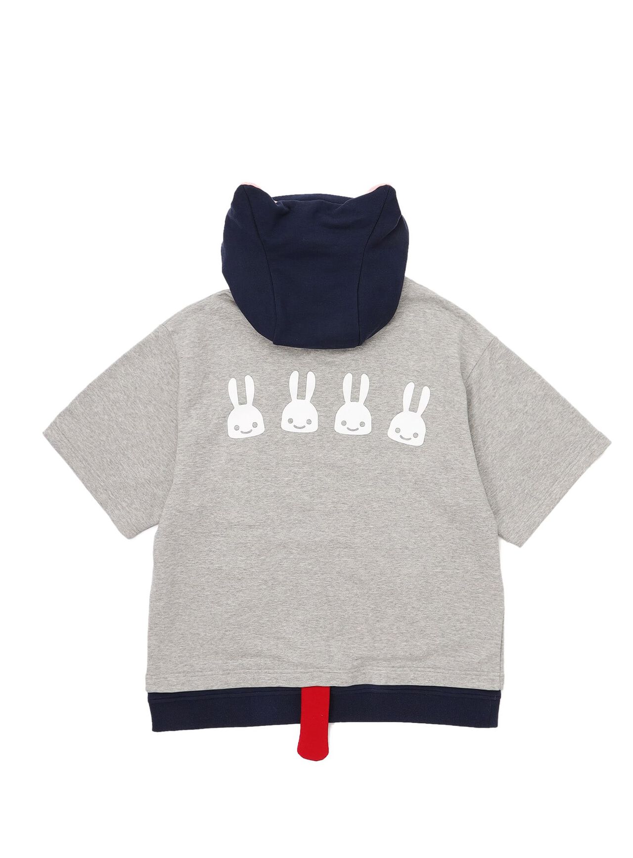 Short-sleeved hoodie with ear tails,, large image number 1