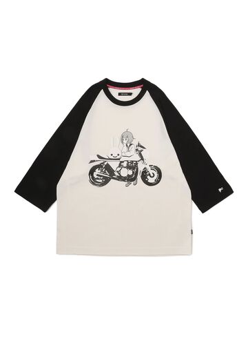 Raglan T-shirt Motorcycle and Girl,, small image number 0