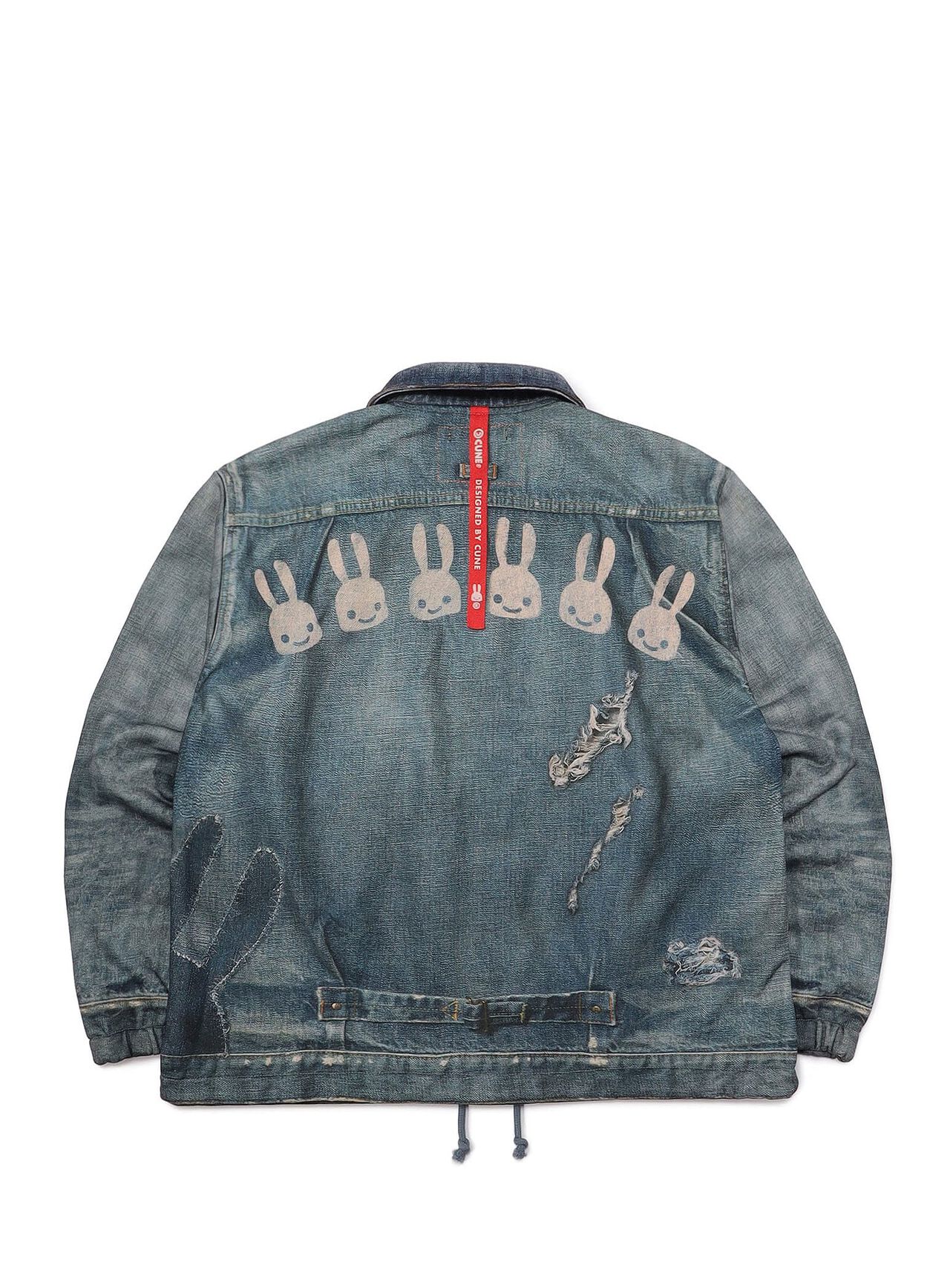 Sweatshirt coach jacket with jean print,, large image number 1
