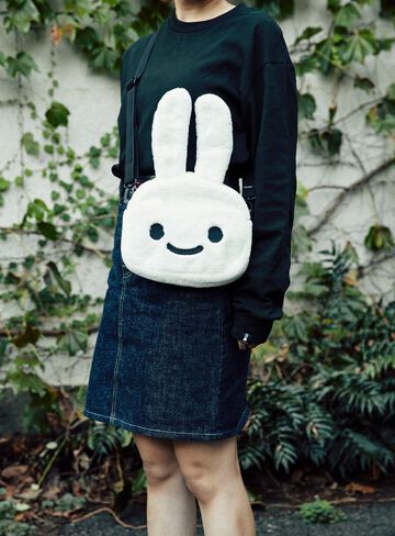 Fluffy Rabbit Shoulder Bag Large,ONE, small image number 7