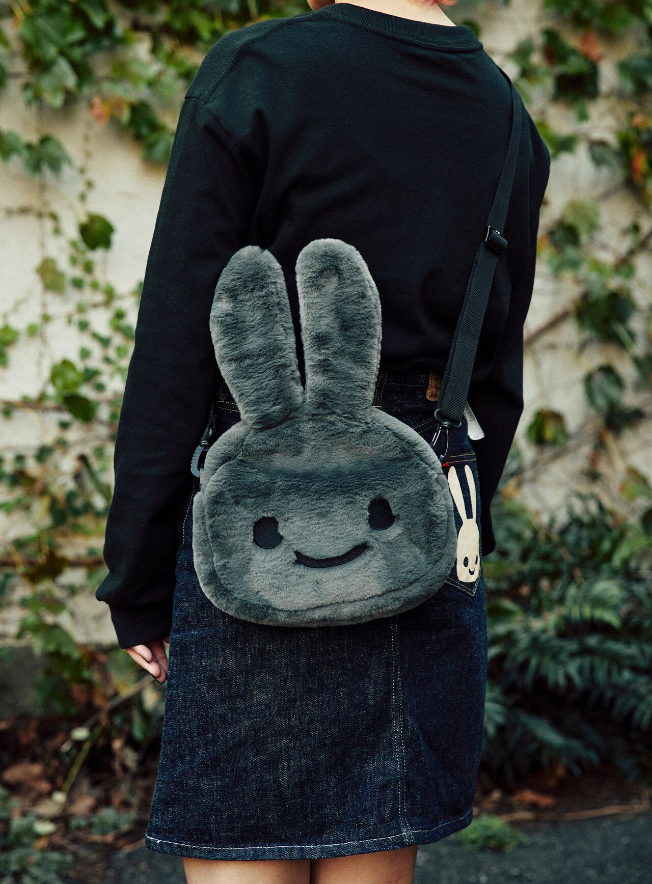 Fluffy Rabbit Shoulder Bag Large,ONE, large image number 10