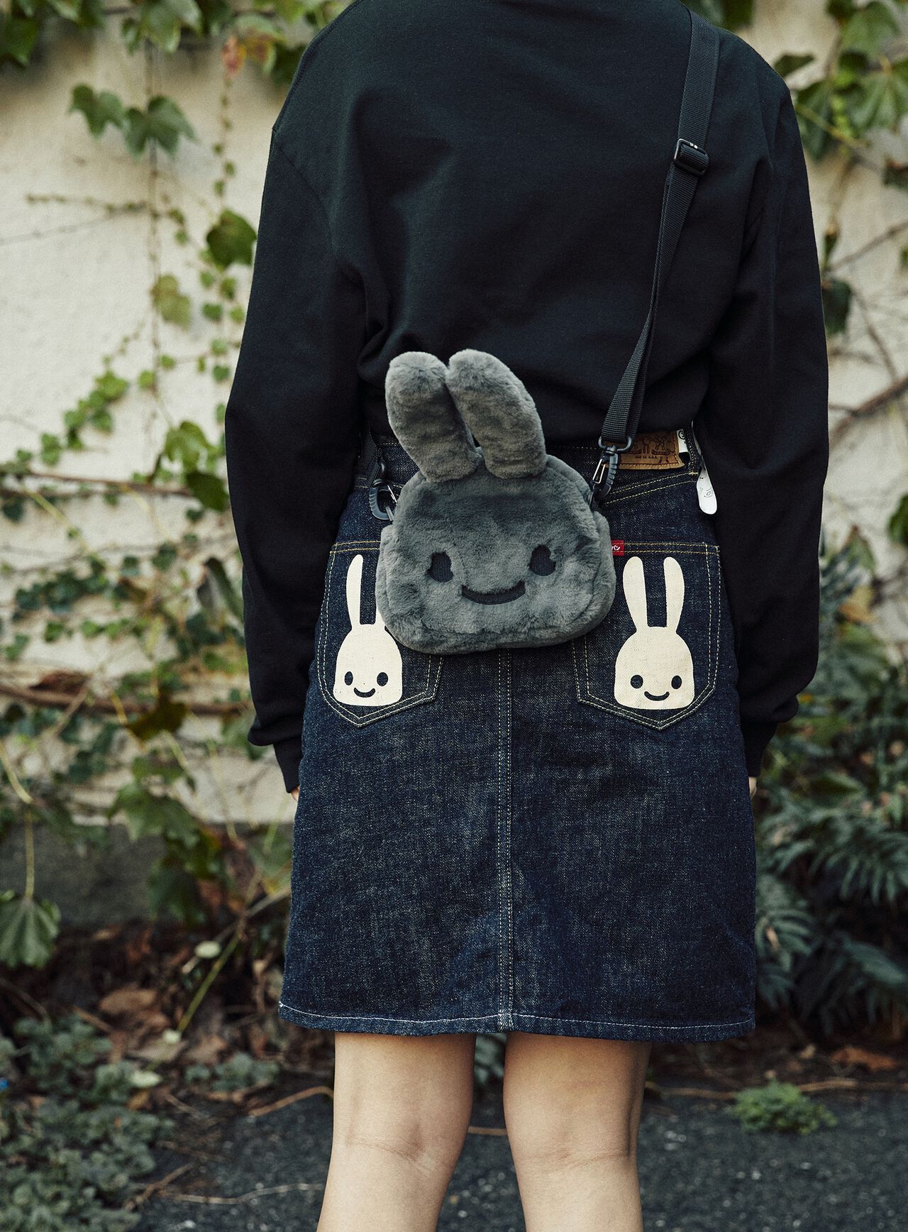Fluffy Rabbit Shoulder Bag Small,ONE, large image number 10