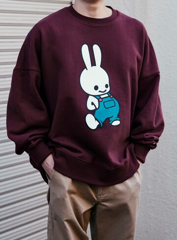 Heavyweight Big Crewneck Sweatshirt Overalls,, small image number 9