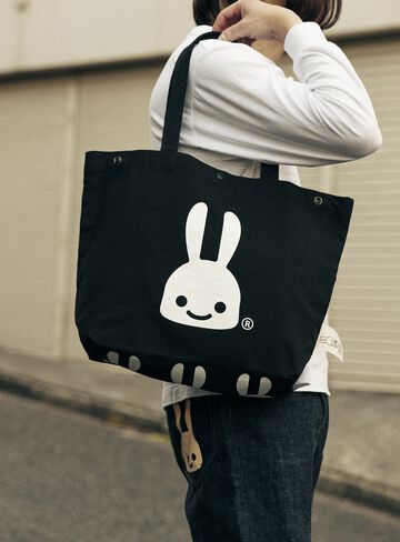 Basic Cotton Tote Bag Rabbit,ONE, small image number 11