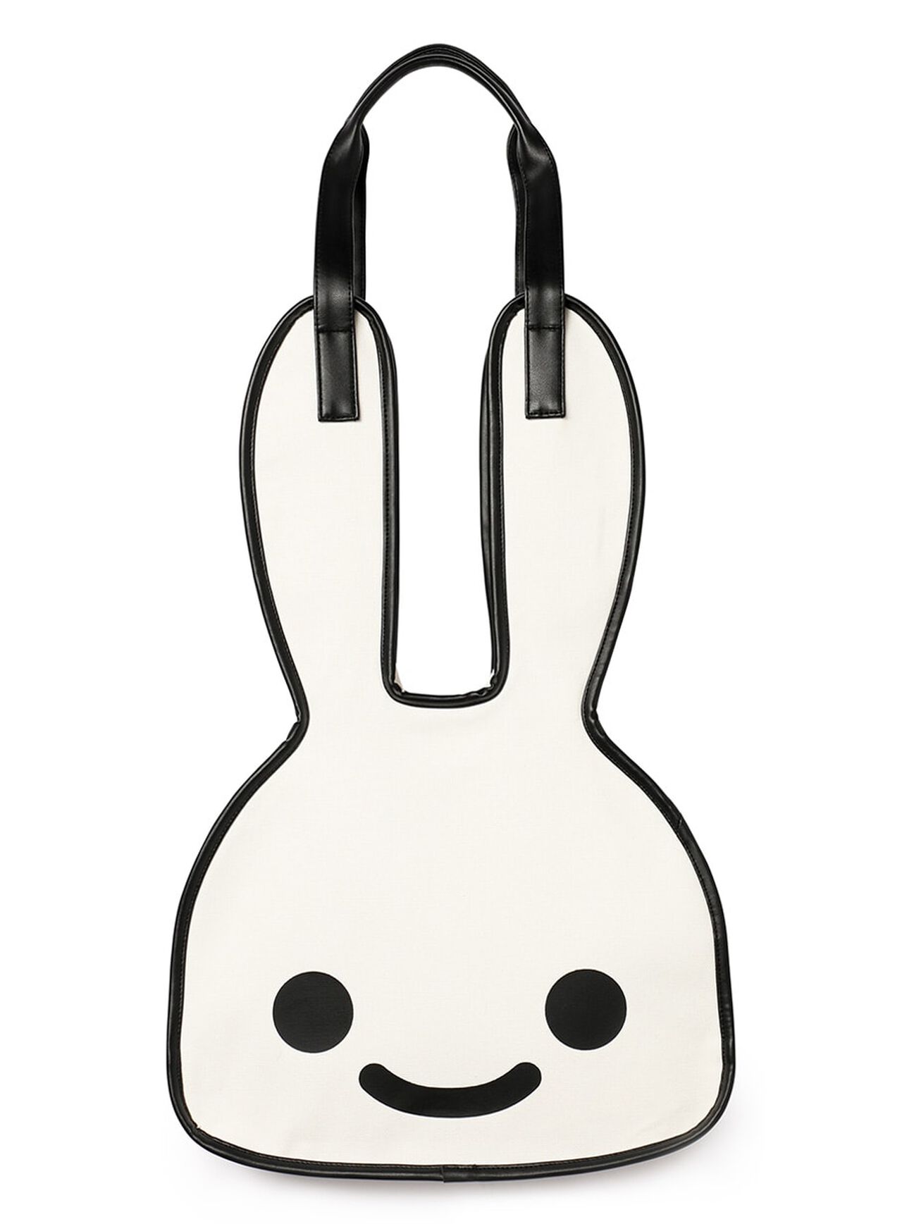 Canvas rabbit-shaped tote bag,ONE, large image number 0