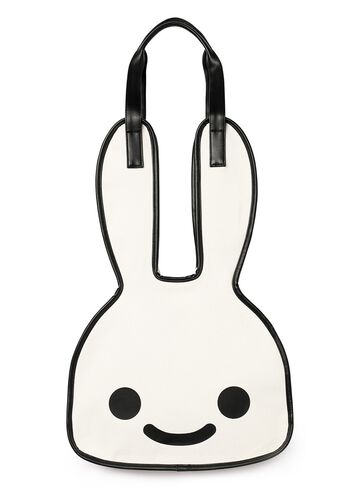 Canvas rabbit-shaped tote bag,ONE, small image number 0