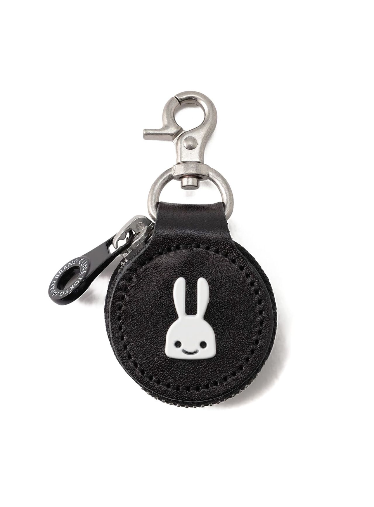 Rabbit studded leather 500 yen holder,ONE, large image number 0