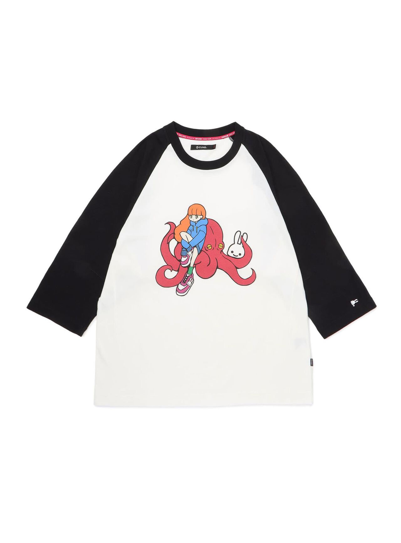 Raglan T-Shirt Octopus Sitting,, large image number 0