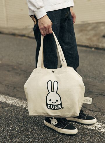 Basic Cotton Tote Bag CUNE Rabbit,ONE, small image number 10