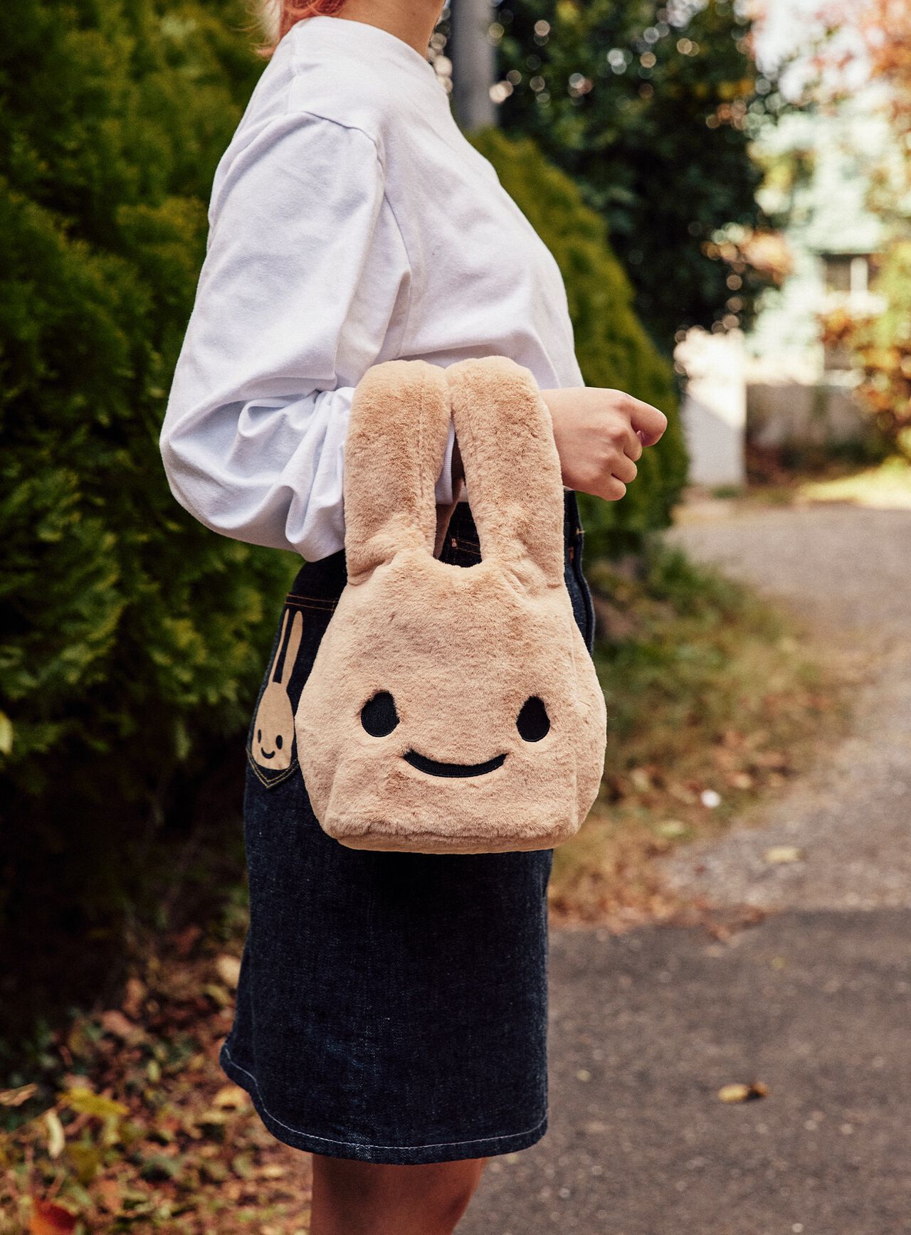 Fluffy rabbit bag with chain shoulder,ONE, large image number 6