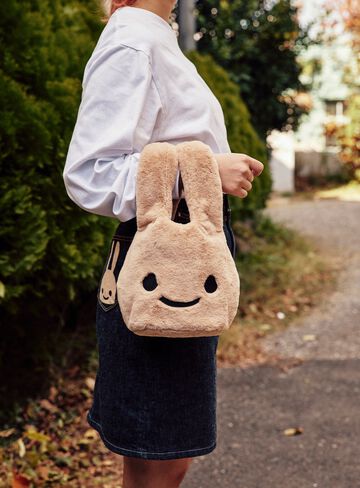 Fluffy rabbit bag with chain shoulder,ONE, small image number 6