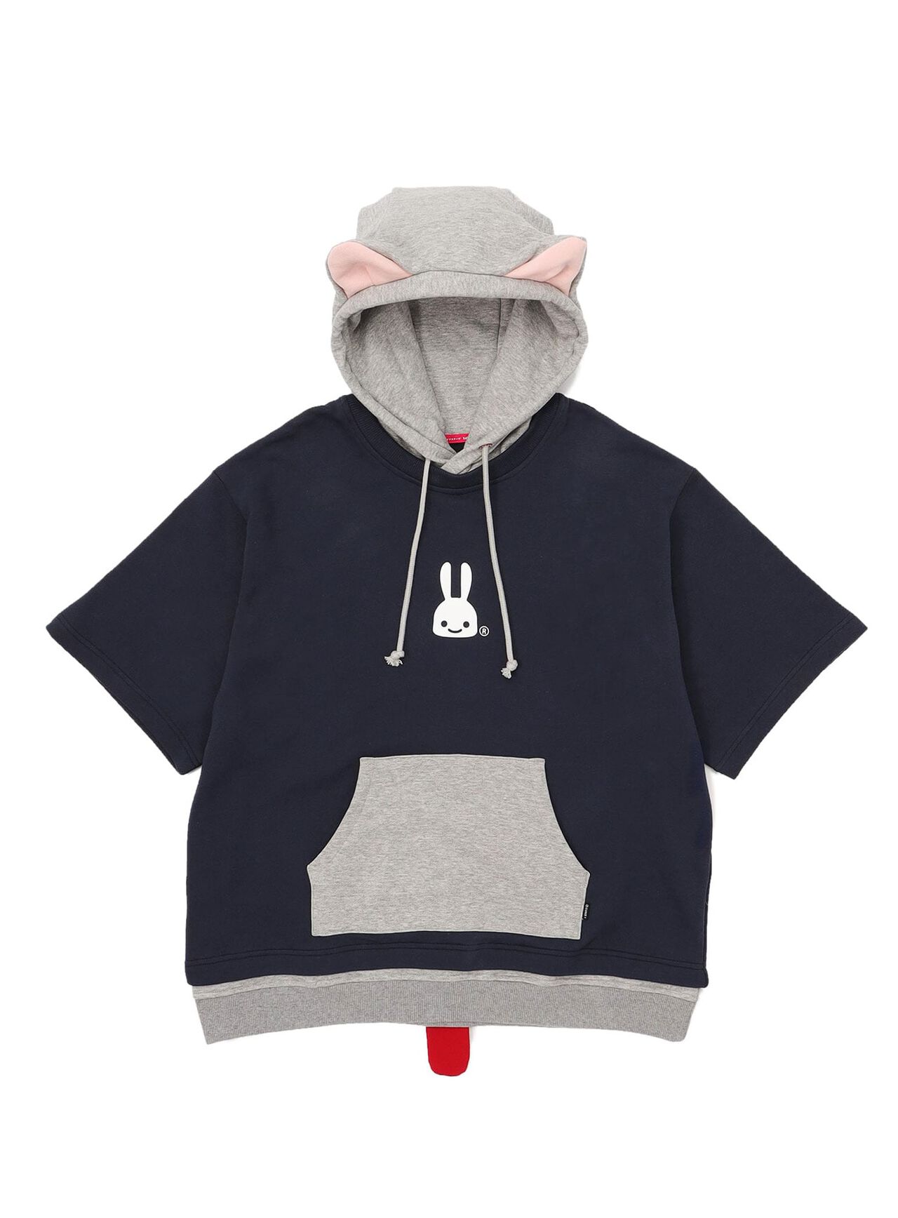 Short-sleeved hoodie with ear tails,, large image number 0