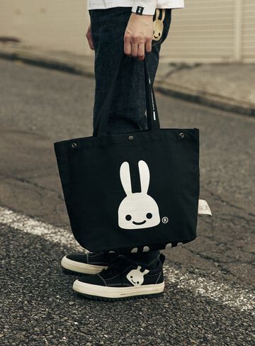 Basic Cotton Tote Bag Rabbit,ONE, small image number 9