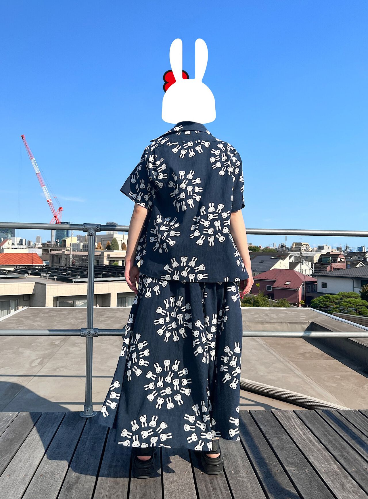 Takashima chijimi gathered skirt,, large image number 10