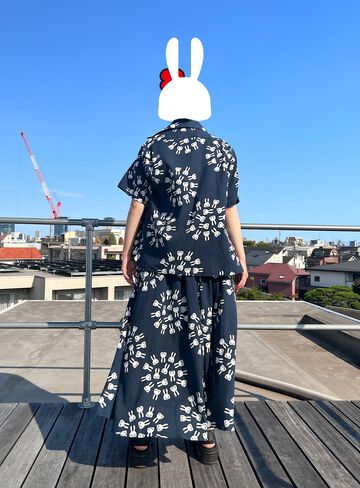 Takashima chijimi gathered skirt,, small image number 10