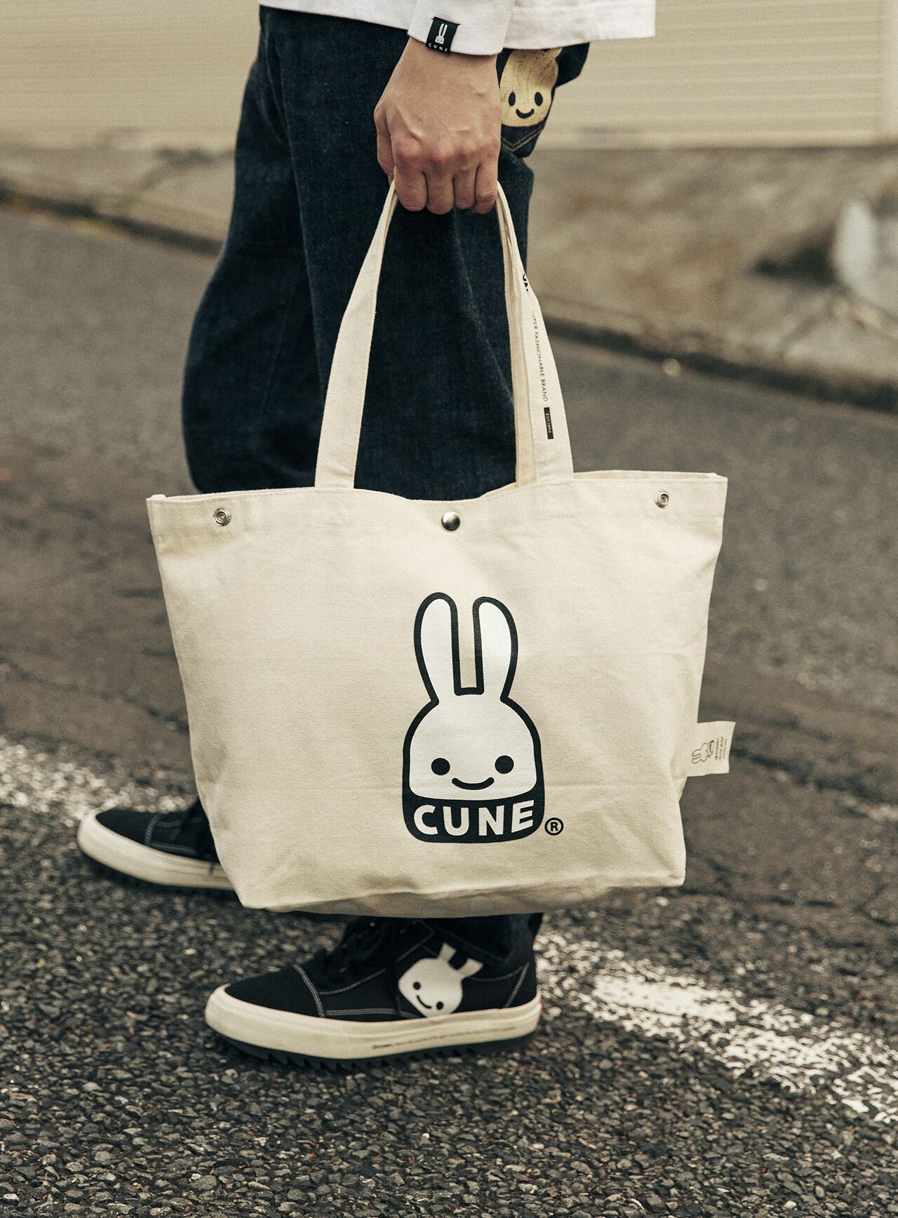 Basic Cotton Tote Bag CUNE Rabbit,ONE, large image number 9