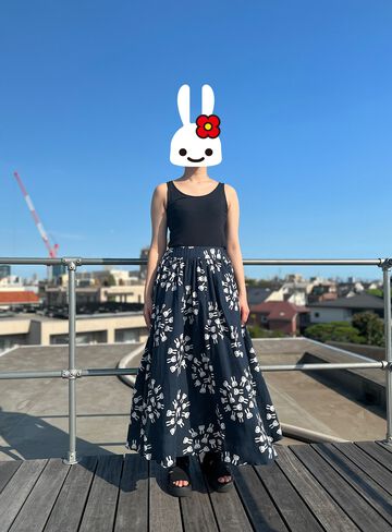 Takashima chijimi gathered skirt,, small image number 6