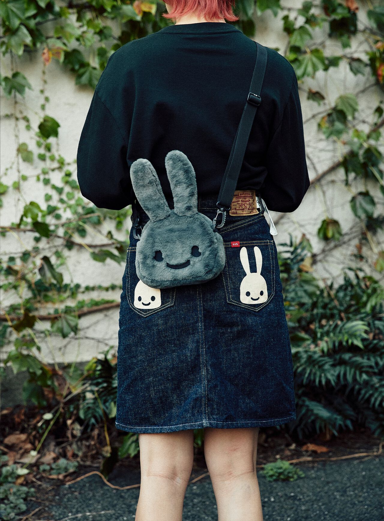Fluffy Rabbit Shoulder Bag Small,ONE, large image number 9