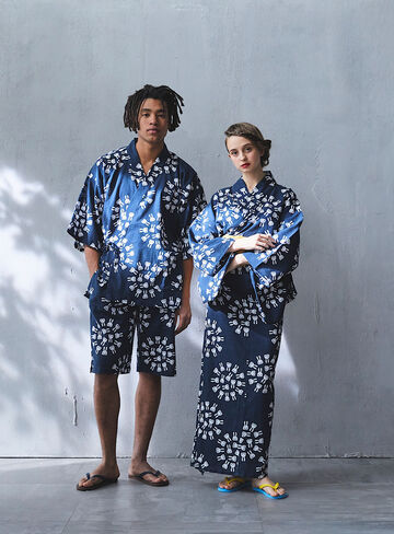 yukata (light cotton kimono worn in the summer or used as a bathrobe),, small image number 11