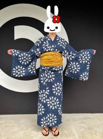 yukata (light cotton kimono worn in the summer or used as a bathrobe),, small image number 14