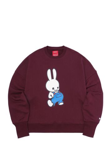 Heavyweight Big Crewneck Sweatshirt Overalls,, small image number 0