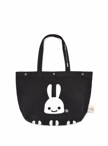 Basic Cotton Tote Bag Rabbit,ONE, small image number 0
