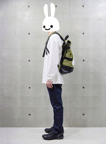 Bottom Leather Roll Backpack,ONE, small image number 8