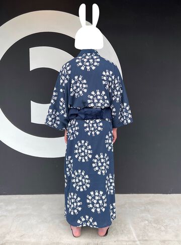 yukata (light cotton kimono worn in the summer or used as a bathrobe),, small image number 17