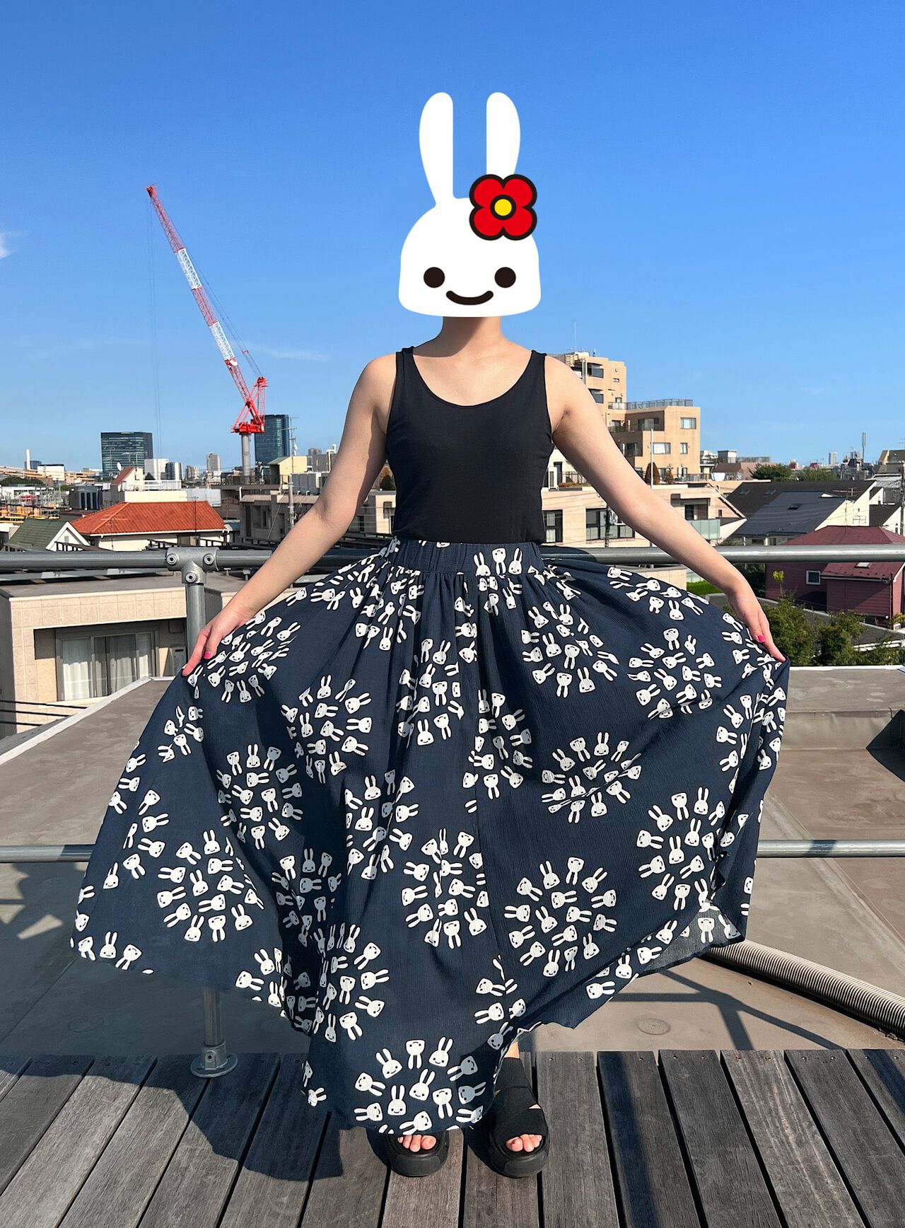 Takashima chijimi gathered skirt,, large image number 8