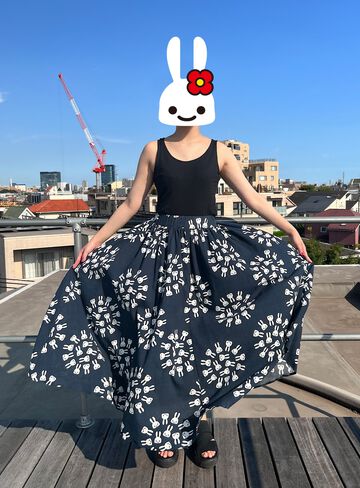 Takashima chijimi gathered skirt,, small image number 8